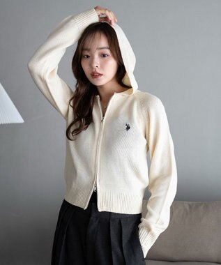 WEGO 【新色追加】別注USPOLOWZIPニットPK ホワイトアイボリー