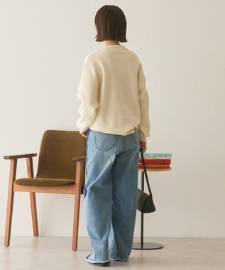 AMERICAN HOLIC コットンブレンドスポンディッシュカーディガン Ivory