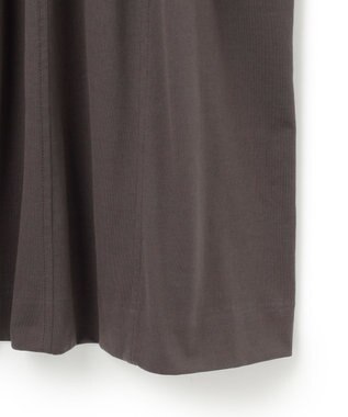 BEIGE， 【洗える】GLANTHUS / コットンカーブラインロングフレアワンピース Slate