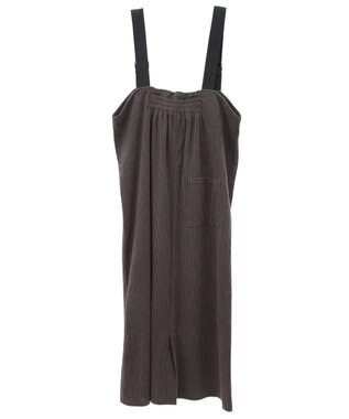 CRAFT STANDARD BOUTIQUE カットコーデュロイジャンパースカート Charcoal Gray