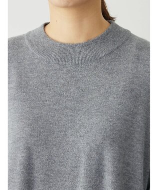 Green Parks もちやわ　ハイゲージニットワンピース Dark Gray Mixture