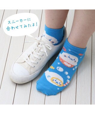 Mother garden しろたん 靴下 3足セット 《顔ぼんシンプル・うみ・これが命》 21cm～24ｃｍ 顔ぼんシンプル・うみ・これが命