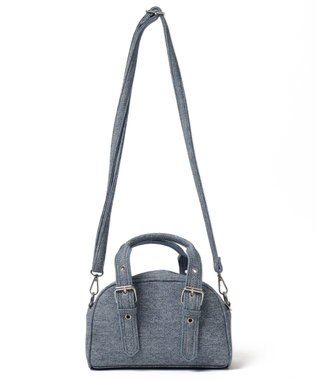 WEGO ハトメハンドルミニボストンショルダー ブルーその他