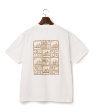 J.PRESS MEN Reyn spooner×J.PRESS リバースプリント ポケットTシャツ ホワイト系