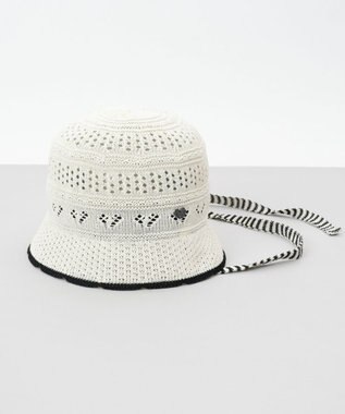 AURORA 【 ANNA SUI（アナ スイ）】ハートジャカードボンネット