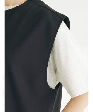 Green Parks フロントＺＩＰカットベスト Black