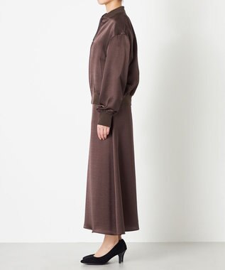 NAVE 【ReNAVE】タンブラーサテン ブルゾン ブラウン系