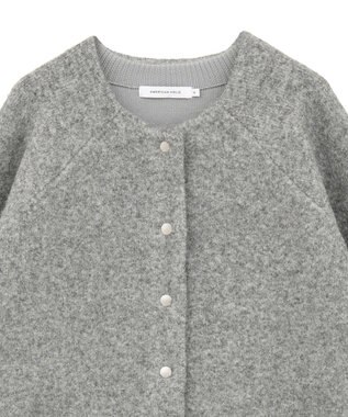 AMERICAN HOLIC Wフェイスラグランニットコーディガン Gray Mixture