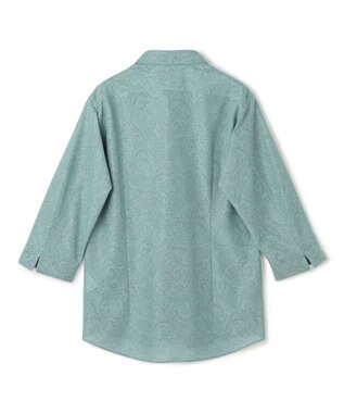 JOSEPH HOMME 【新柄】ヨシタレース　7分袖レギュラーカラーシャツ スモーキーグリーン系