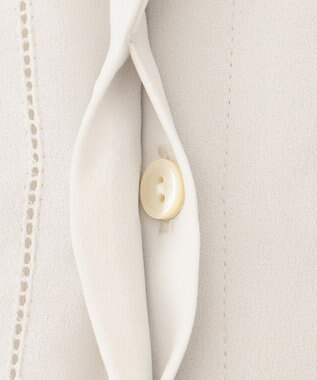 J.PRESS LADIES S 【吸水速乾】プレーティングジャージー フリル衿 カットソー ライトグレー系