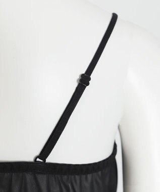 WEGO 【ブラトップ＆ショーツセット】Liliane　Ciel　シフォンフリル ブラック