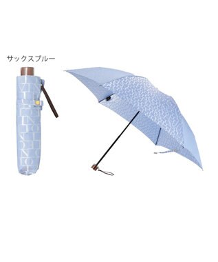 MOONBAT LANVIN COLLECTION 折りたたみ傘 カチオンジャカード サックスブルー