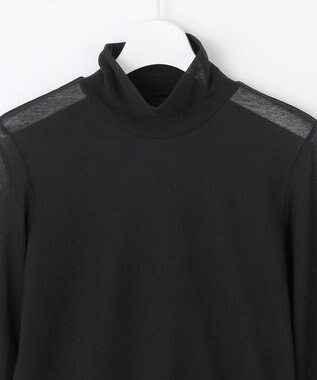 23区GOLF 【WOMEN】肌に優しいコットン100% 大人気の天然素材はお早めに マイルドドライハイネック インナー 春先からの紫外線対策が大切 ブラック系