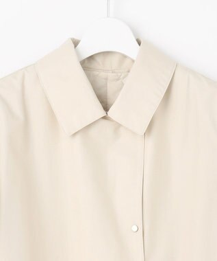 J.PRESS LADIES 【洗える】スパンライクナイロンタッサー ステンカラー コート ライトベージュ系