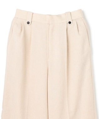 UNFILO 【セットアップ着用可】TENNEN TOUCH タックワイドパンツ ベージュ