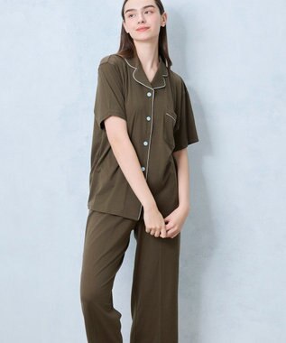 une nana cool 【綿100％】強撚天竺半袖パジャマ MADE WITH LIBERTY FABRIC OV