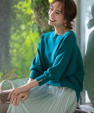 ANY SIS L CICA加工 ビューティドルマン ニット グリーン