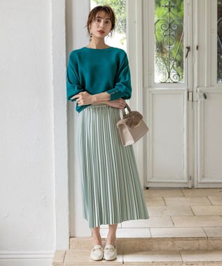 ANY SIS CICA加工 ビューティドルマン ニット グリーン