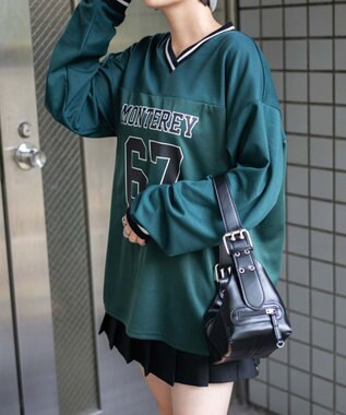 WEGO ナンバリングキリカエプルオーバー ダークグリーン