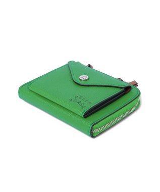 PELLE BORSA L字ファスナーコンパクト財布 Very Goods ベリーグッズ 7206 グリーン
