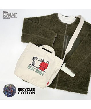 ROOTOTE 8383【スヌーピー】IP.ミディアム.2way.ピーナッツ-0A 01：アイボリー