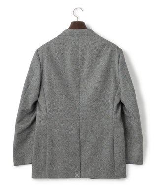 J.PRESS MEN 【定番 / セットアップ対応】マナードシルクホームスパン ジャケット ライトグレー系