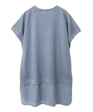 Green Parks ピグメントフレンチスリーブチュニック Sax