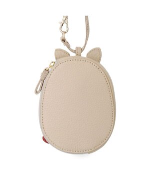 IBIZA アニマーダ　牛革　マルチケース（フクロウ） ライトグレー