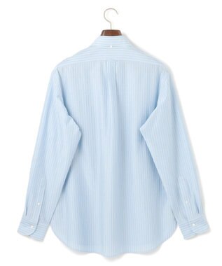 J.PRESS MEN 【KANEMASA JERSEY】【きちんと見え、快適な着心地】ストライプジャージ ボタンダウンシャツ / JAPAN MADE サックスブルー系1