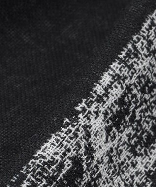 JOSEPH HOMME シルクカシミヤ ストール フォレストパターン ブラック系1