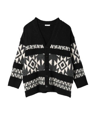CRAFT STANDARD BOUTIQUE 【男女兼用】オルテガ柄カーディガン Black