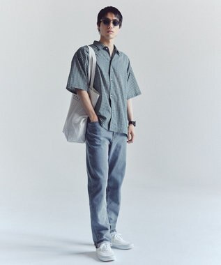 UNFILO MENS 【OCEANS YouTube 掲載】【UNFILO DENIM】 ワイドテーパード ブルー