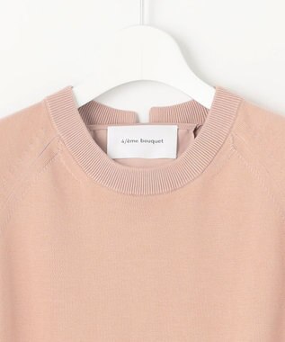 自由区 【カトリエムブーケ】Detail du ruban リボンディティールプルオーバー ライトローズ