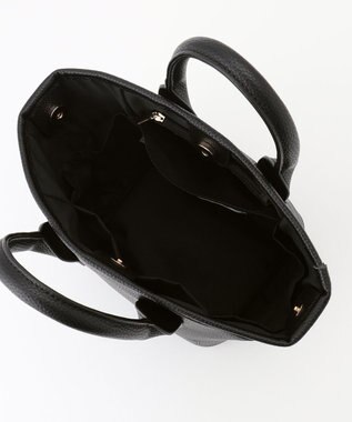 LA BAGAGERIE 【maison vert】 【シュリンク合皮・軽量】変形2WAYミニバッグ ブラック