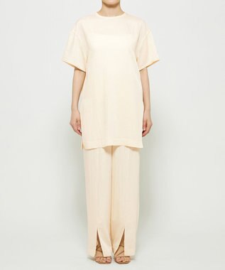 uncrave ドレープツイル Tブラウス エクリュ