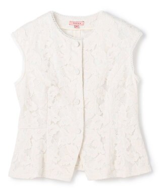 TOCCA SWEET LACE GILET ジレ アイボリー系