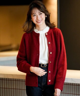 ANY SIS フリルネックスタンド ブラウス オフ