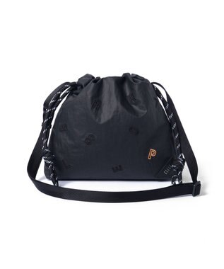 PELLE BORSA 巾着ミニショルダー Wrinkle リンクル 6522 ブラック