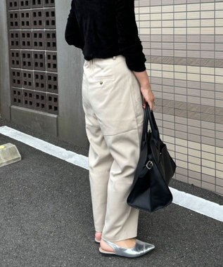 Green Parks デザイン切替カーブパンツ Beige