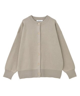 AMERICAN HOLIC コットンブレンドスポンディッシュカーディガン Gray Beige
