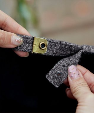 Tiaclasse も​こも​こブークレキャップ チャコールグレー