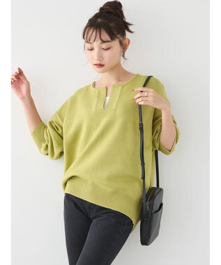 AMERICAN HOLIC バイパチスキッパーニットプルオーバー Pistachio