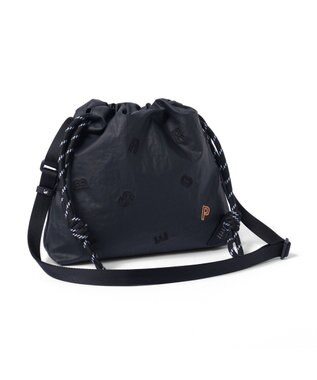 PELLE BORSA 巾着ミニショルダー Wrinkle リンクル 6522 ブラック