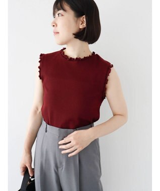 Green Parks ・Ｐｅｔｉｔ　Ｆｌｅｕｒ　メローｓｔリブタンクトップ Bordeaux