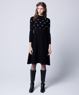 洗える！】PEARL BOUQUET KNITDRESS ニットドレス / TOCCA