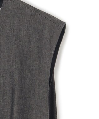 BEIGE， POMEGRANATE / フレアワンピース Chambray Black