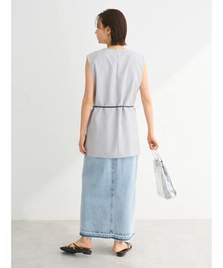 Green Parks 接触冷感　ベルト付きベスト Light Gray