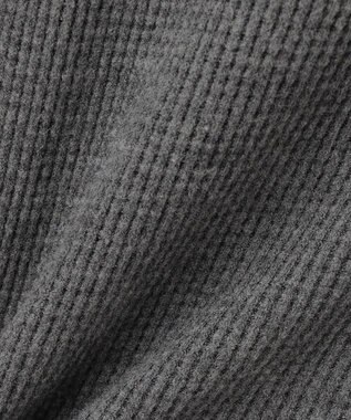 JOSEPH ABBOUD MOUNTAIN 【日本製/ソフト】ソフトウォームワッフル タートルネック Tシャツ グレー系