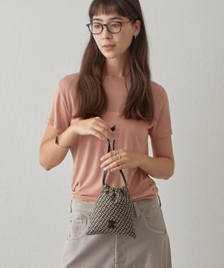 IACUCCI モノグランマ ポーチ JACQUARD/CERVO ブラック