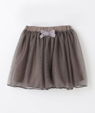 23区【R(アール)】FINE TULLE スカート チュールスカート グレー系